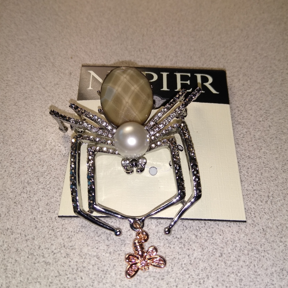 🕸️Napier Halloween spider pin